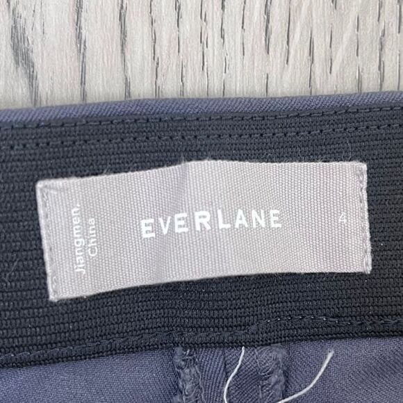 Everlane Women Size 4 Gray Side Zip Stretch Cotton Ankle Skinny Leg Pants Office - Picture 11 of 15